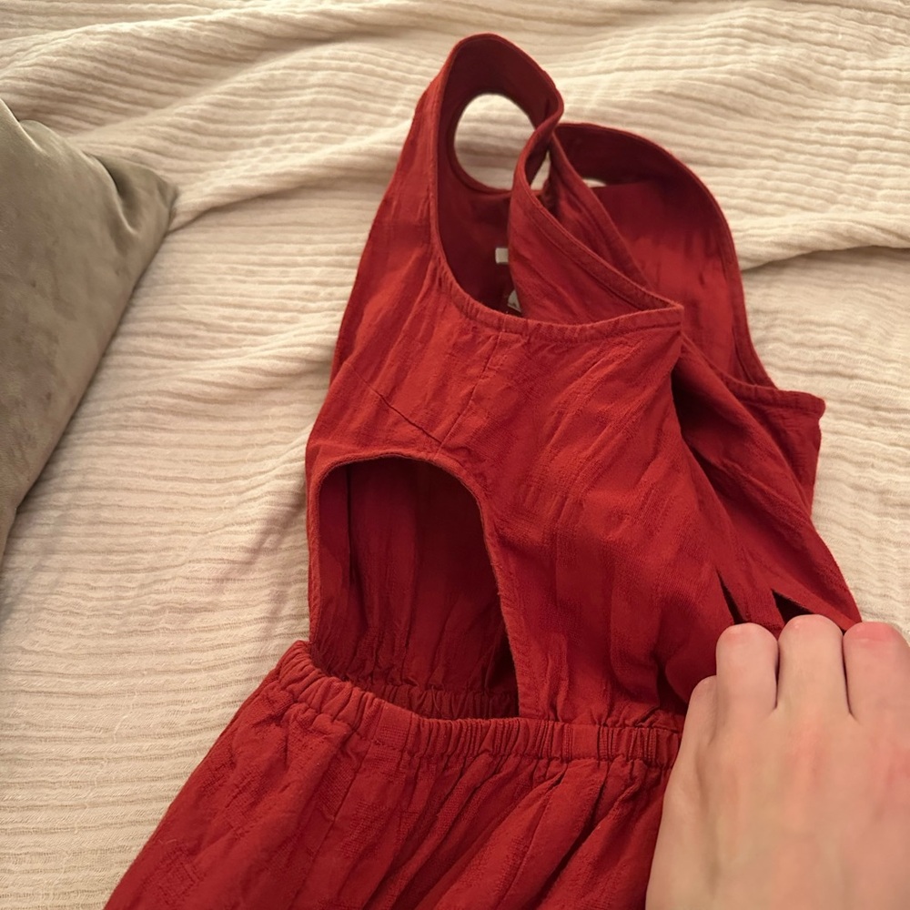 THINKING MU Dress Kin Checkered Red XS - Picture 13 of 14